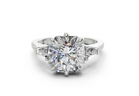 Felise Radiant Square Diamond  Engagement Ring