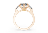 Felise Radiant Square Diamond  Engagement Ring