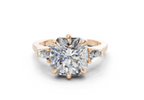 Felise Radiant Square Diamond Engagement Ring