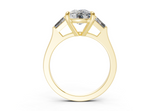 Olesia Elongated Cushion Diamond  Engagement Ring