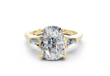 Olesia Elongated Cushion Diamond  Engagement Ring