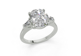 Olesia Elongated Cushion Diamond  Engagement Ring