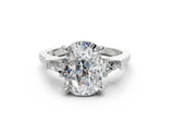 Olesia Elongated Cushion Diamond  Engagement Ring