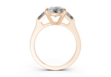 Olesia Elongated Cushion Diamond  Engagement Ring