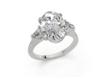 Olesia Oval Diamond  Engagement Ring