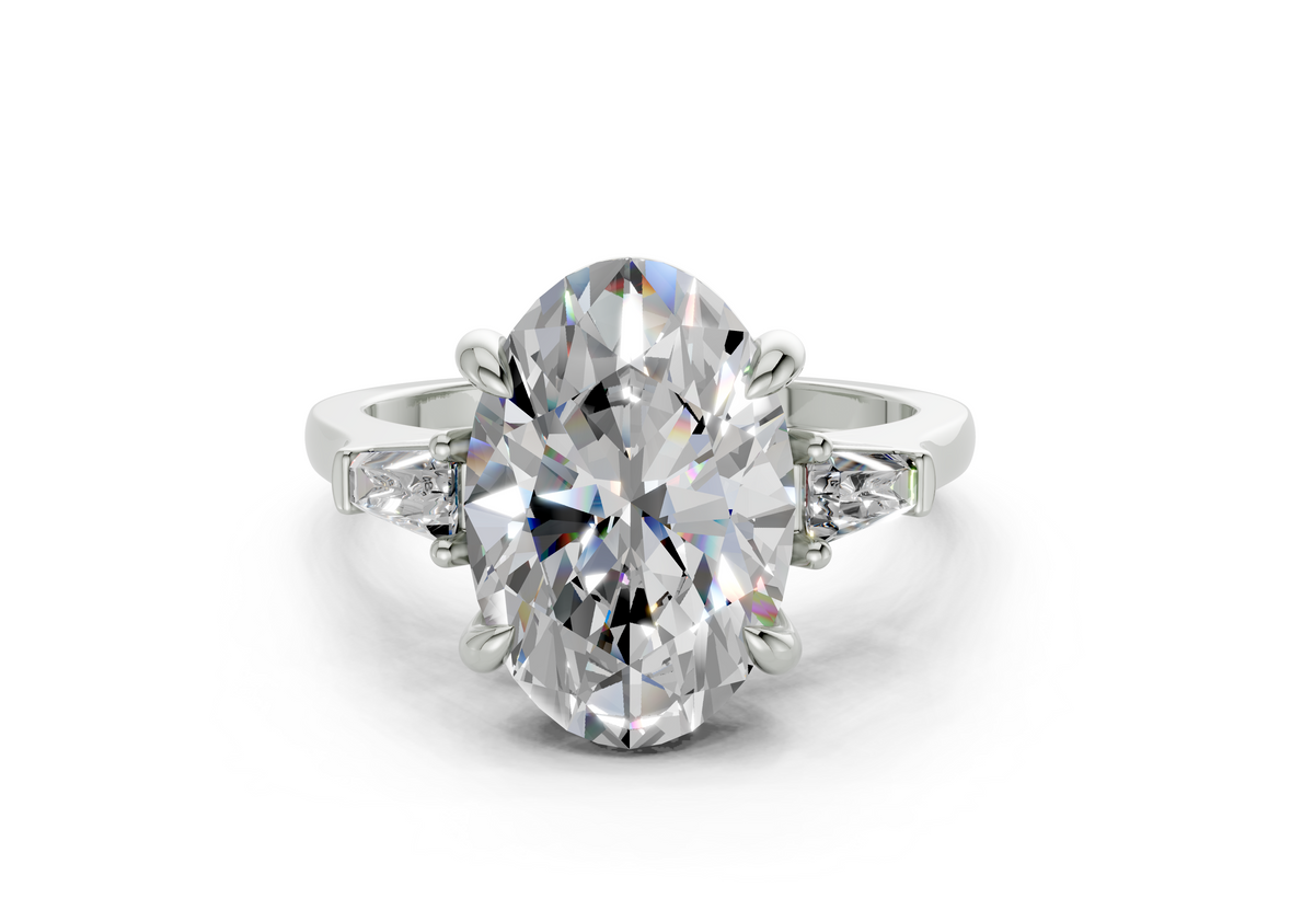 Olesia Oval Diamond  Engagement Ring