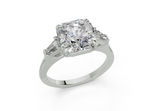 Olesia Radiant Square Diamond Engagement Ring