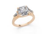 Olesia Radiant Square Diamond  Engagement Ring