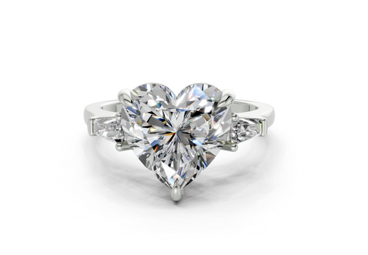 Olesia Heart Diamond Engagement Ring