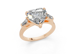 Olesia Heart Diamond  Engagement Ring