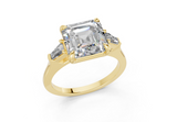 Olesia Asscher Diamond  Engagement Ring