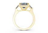 Olesia Asscher Diamond  Engagement Ring