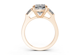 Olesia Cushion Square Diamond  Engagement Ring