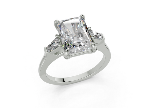 Olesia Radiant Diamond  Engagement Ring