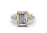 Vexia Emerald Diamond  Engagement Ring