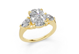 Vexia Elongated Cushion Diamond  Engagement Ring