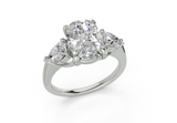 Vexia Elongated Cushion Diamond  Engagement Ring