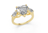 Vexia Heart Diamond  Engagement Ring