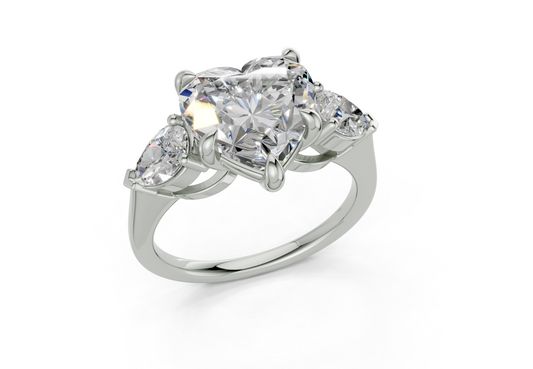 Vexia Heart Diamond  Engagement Ring