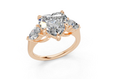 Vexia Heart Diamond  Engagement Ring