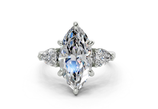 Vexia Marquise Diamond  Engagement Ring