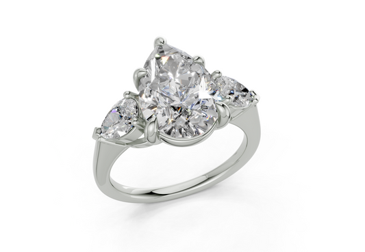 Vexia Pear Diamond  Engagement Ring