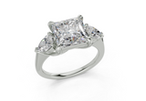 Vexia Princess Diamond  Engagement Ring