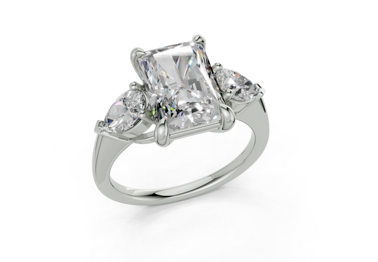 Vexia Radiant Diamond  Engagement Ring