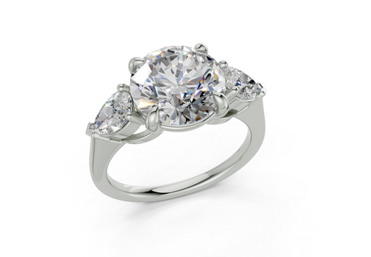 Vexia Round Diamond  Engagement Ring