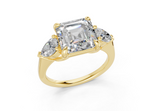 Vexia Asscher Diamond  Engagement Ring