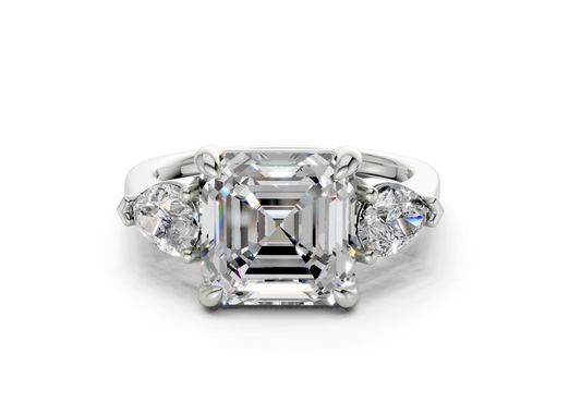 Vexia Asscher Diamond  Engagement Ring