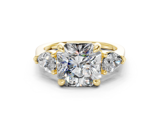 Vexia Radiant Square Diamond  Engagement Ring