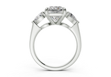 Vexia Radiant Square Diamond  Engagement Ring