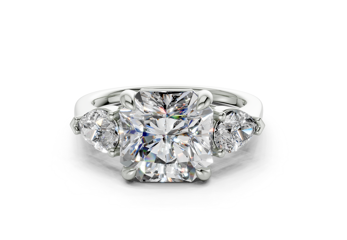 Vexia Radiant Square Diamond  Engagement Ring