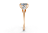 Vexia Radiant Square Diamond  Engagement Ring