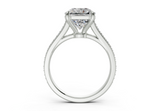 Zariel Radiant Square Diamond  Engagement Ring