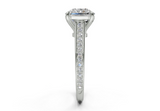 Zariel Radiant Square Diamond  Engagement Ring