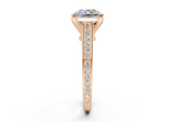 Zariel Radiant Square Diamond  Engagement Ring