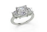 Adalyn Asscher Diamond  Engagement Ring