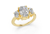 Adalyn Elongated Cushion Diamond Engagement Ring