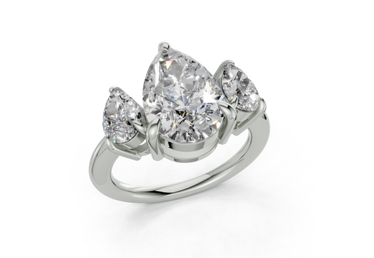 Adalyn Pear Diamond Engagement Ring