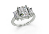 Adalyn Radiant Diamond Engagement Ring