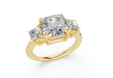 Adalyn Radiant Square Diamond Engagement Ring