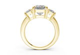 Adalyn Radiant Square Diamond  Engagement Ring