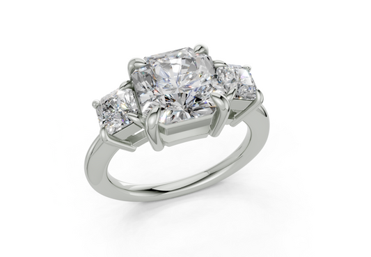 Adalyn Radiant Square Diamond Engagement Ring