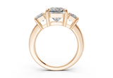 Adalyn Radiant Square Diamond Engagement Ring