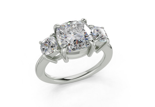 Adalyn Cushion Square Diamond  Engagement Ring