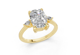 Lyanna Elongated Cushion Diamond  Engagement Ring