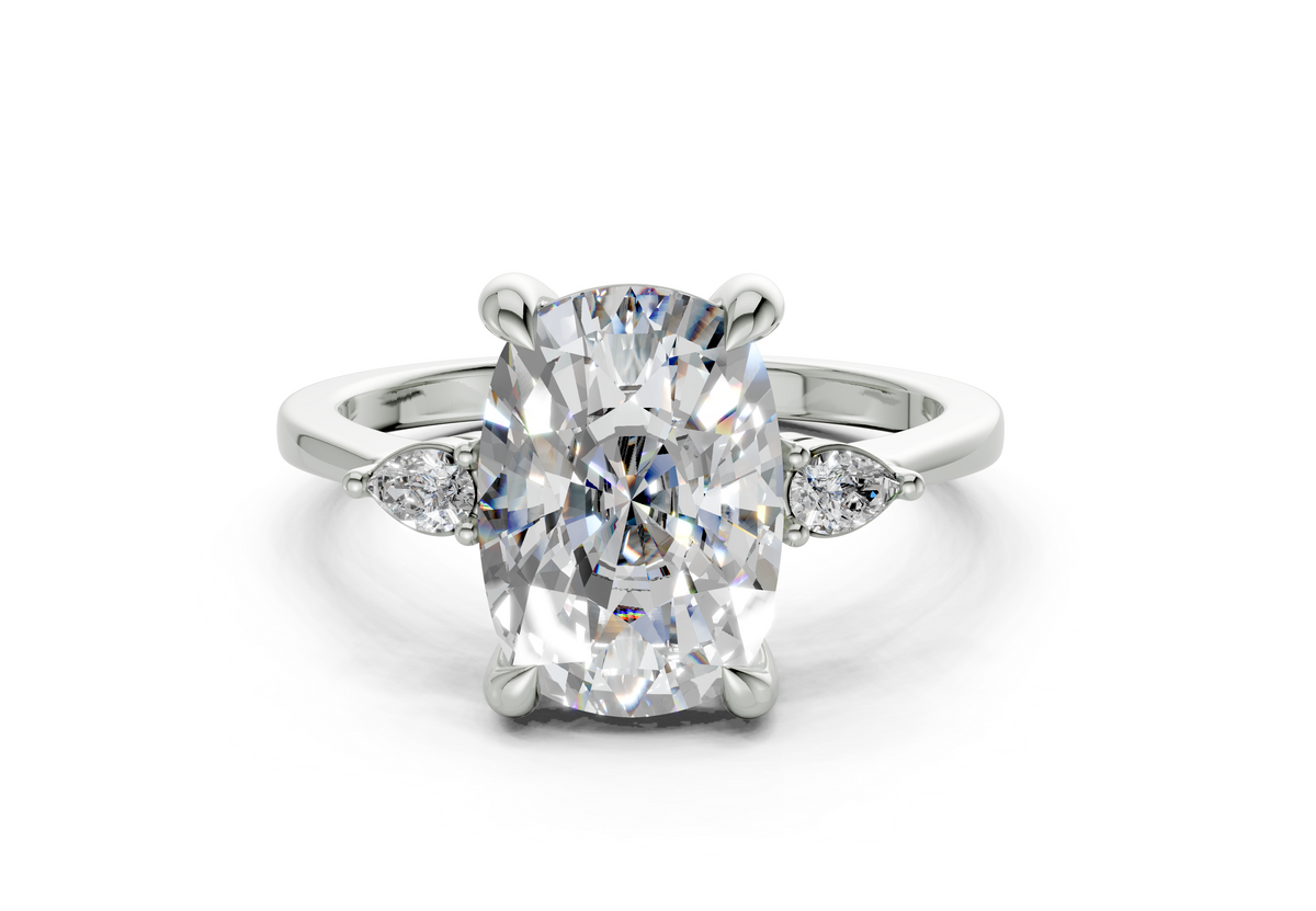 Lyanna Elongated Cushion Diamond  Engagement Ring