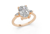 Lyanna Elongated Cushion Diamond  Engagement Ring